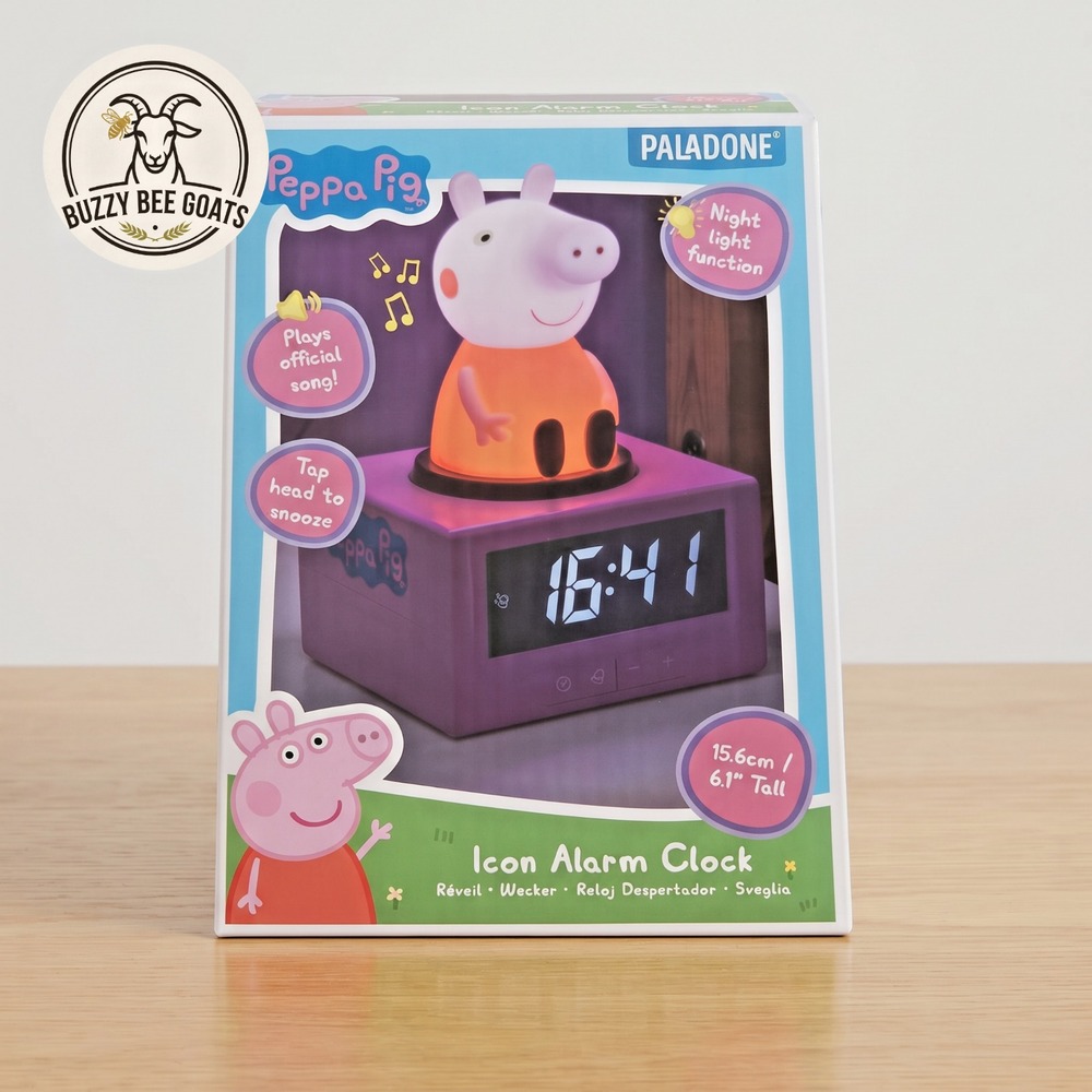 Paladone Peppa Pig Sleep Training Alarm Clock Toddler Kids Night Light Gift